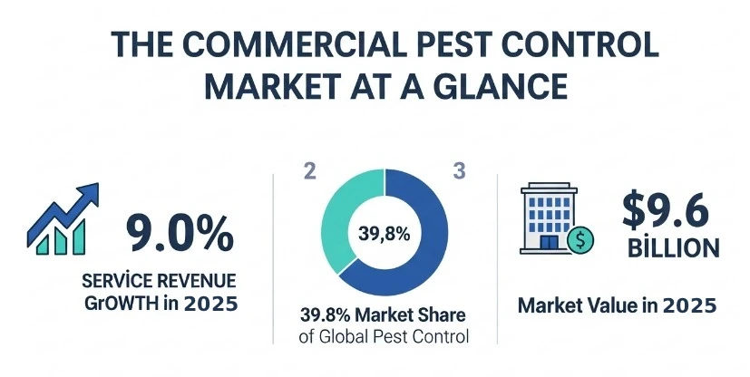 Commercial pest control market at a glance